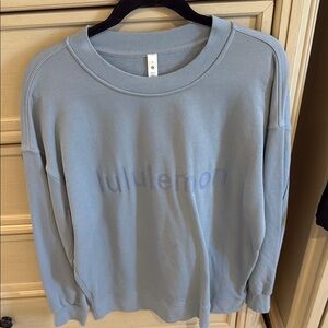 Lululemon Athletica Blue Crewneck Sweater Relaxed Fit